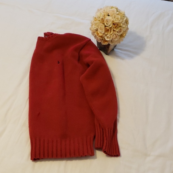Polo Ralph Lauren Tops - Chunky Ralph Lauren Cable knit Red Sweater